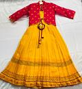 Partywear cotton gown 26 chest 39 length coat seperate
